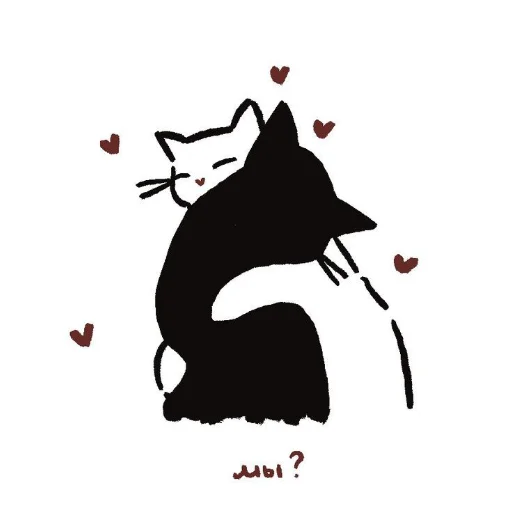 Sticker from the "Cute cats" sticker pack