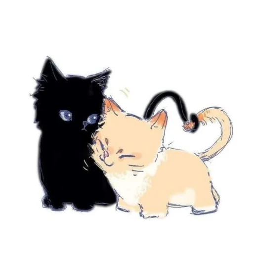 Sticker from the "Cute cats" sticker pack