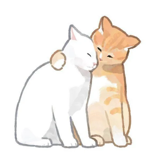 Sticker from the "Cute cats" sticker pack