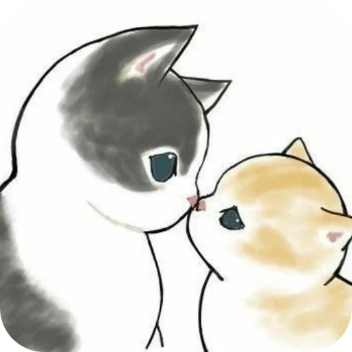 Sticker from the "Cute cats" sticker pack