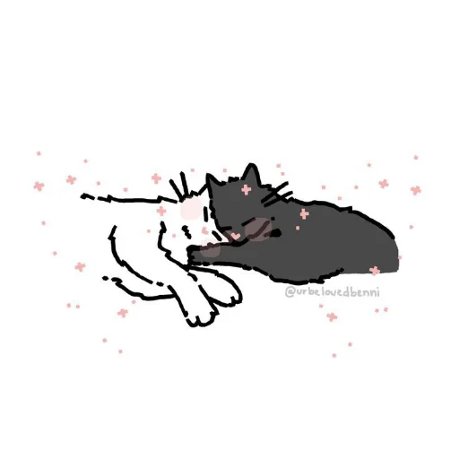 Sticker from the "Cute cats" sticker pack