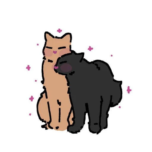 Sticker from the "Cute cats" sticker pack