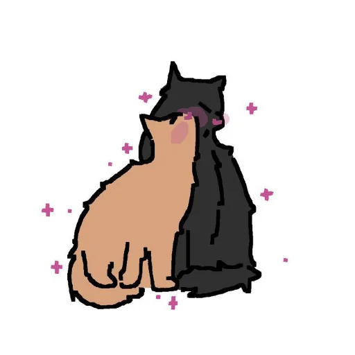 Sticker from the "Cute cats" sticker pack