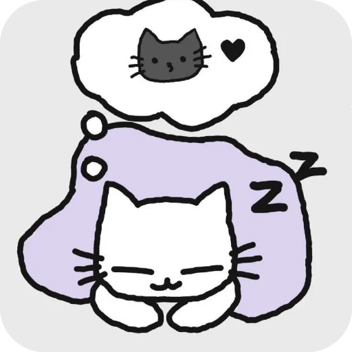 Sticker from the "Cute cats" sticker pack