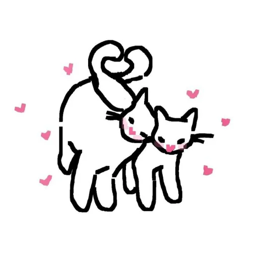 Sticker from the "Cute cats" sticker pack