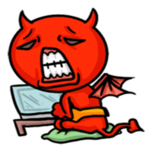 Sticker from the "Funny Devil" sticker pack