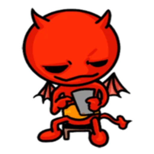 Sticker from the "Funny Devil" sticker pack