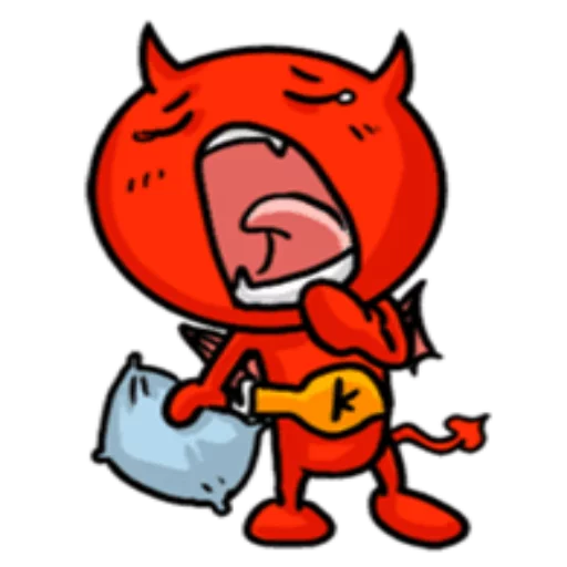 Sticker from the "Funny Devil" sticker pack