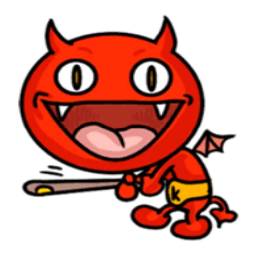 Sticker from the "Funny Devil" sticker pack