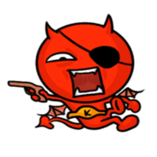 Sticker from the "Funny Devil" sticker pack