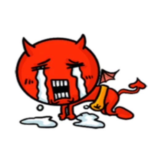 Sticker from the "Funny Devil" sticker pack