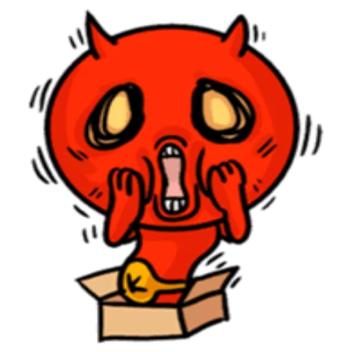 Sticker from the "Funny Devil" sticker pack