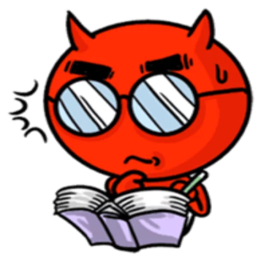 Sticker from the "Funny Devil" sticker pack