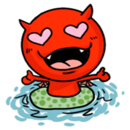 Sticker from the "Funny Devil" sticker pack