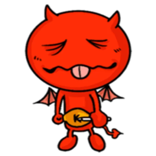 Sticker from the "Funny Devil" sticker pack