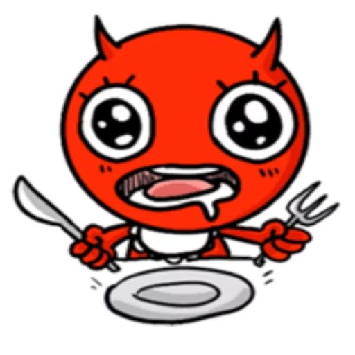 Sticker from the "Funny Devil" sticker pack