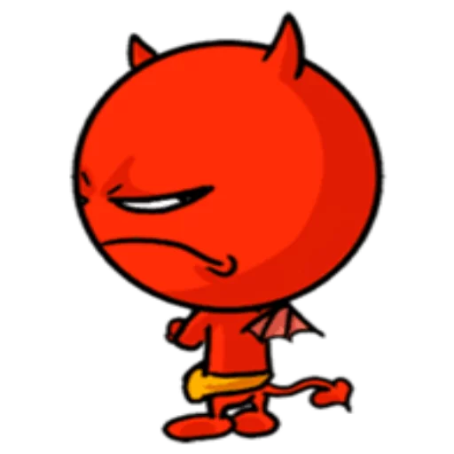 Sticker from the "Funny Devil" sticker pack