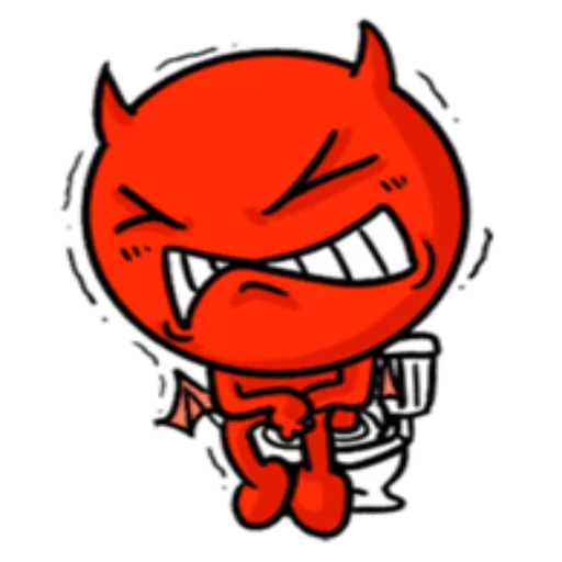 Sticker from the "Funny Devil" sticker pack