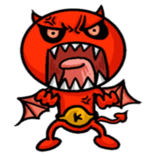 Sticker from the "Funny Devil" sticker pack