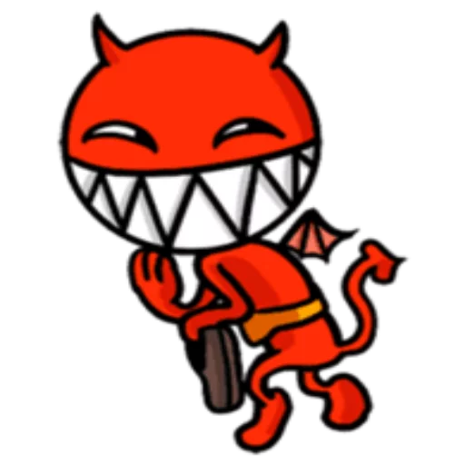 Sticker from the "Funny Devil" sticker pack