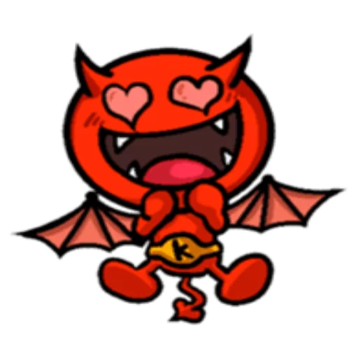 Sticker from the "Funny Devil" sticker pack