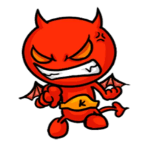 Sticker from the "Funny Devil" sticker pack