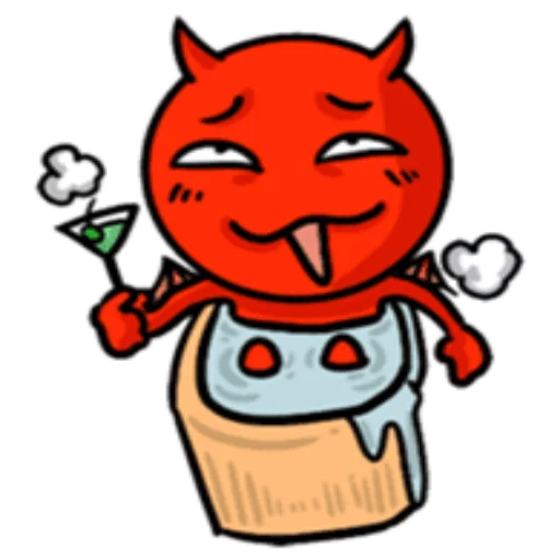 Sticker from the "Funny Devil" sticker pack