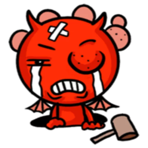 Sticker from the "Funny Devil" sticker pack