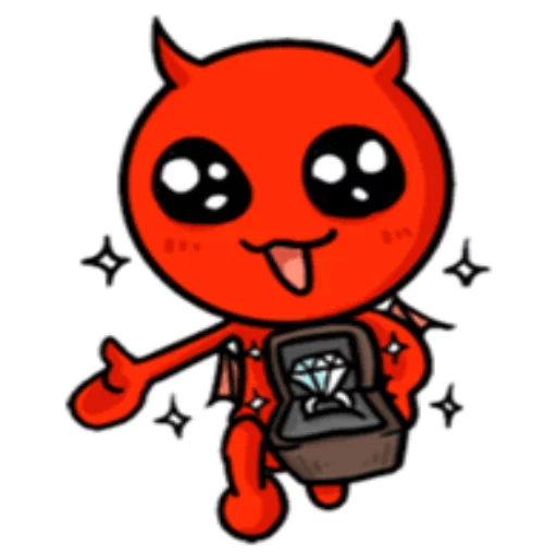 Sticker from the "Funny Devil" sticker pack