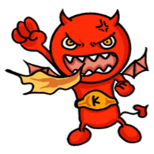 Sticker from the "Funny Devil" sticker pack