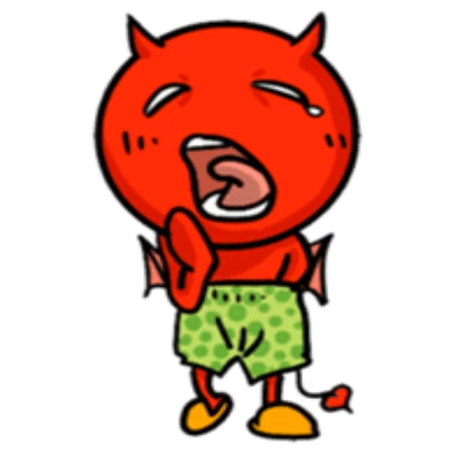 Sticker from the "Funny Devil" sticker pack