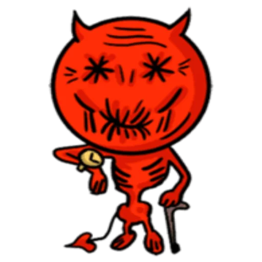 Sticker from the "Funny Devil" sticker pack