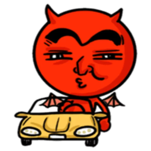 Sticker from the "Funny Devil" sticker pack