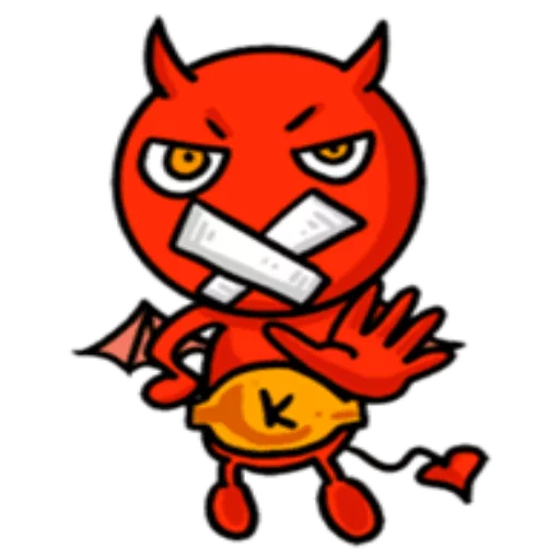 Sticker from the "Funny Devil" sticker pack