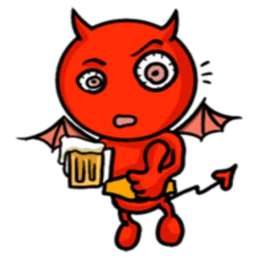 Sticker from the "Funny Devil" sticker pack