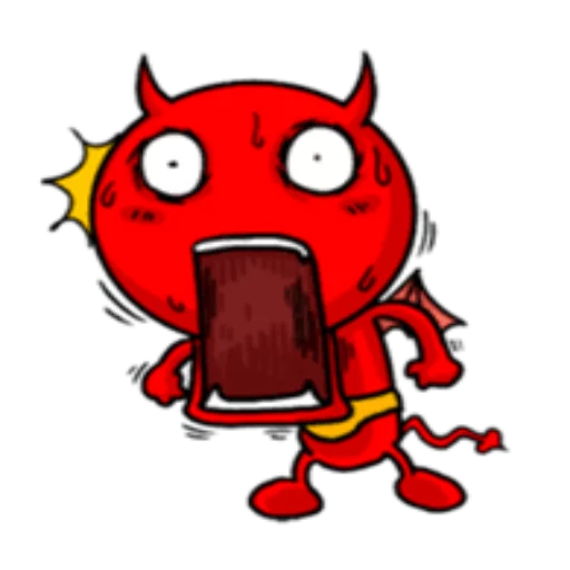 Sticker from the "Funny Devil" sticker pack