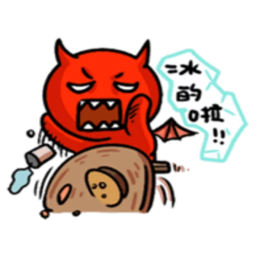 Sticker from the "Funny Devil" sticker pack