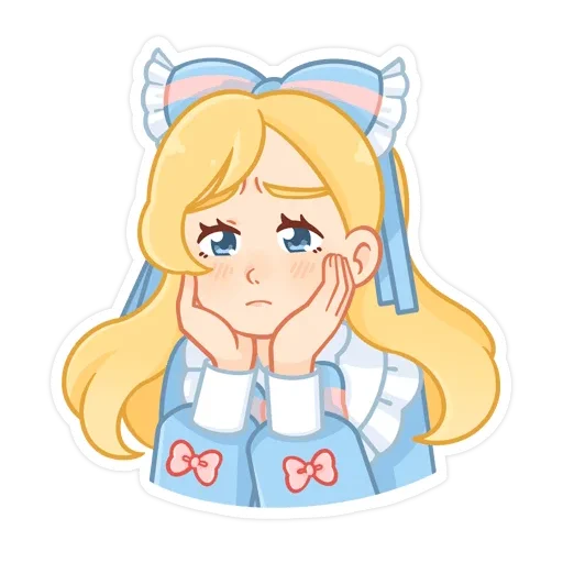 Sticker from the "долли без надписей" sticker pack