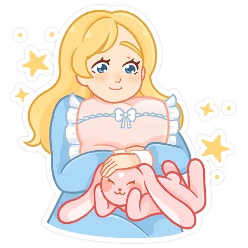 Sticker from the "долли без надписей" sticker pack