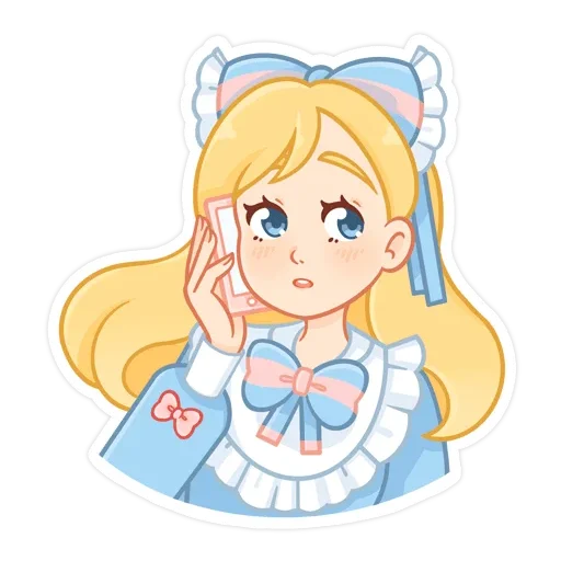 Sticker from the "долли без надписей" sticker pack