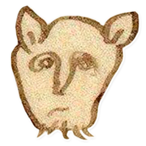 Sticker from the "suffering medieval faces" sticker pack