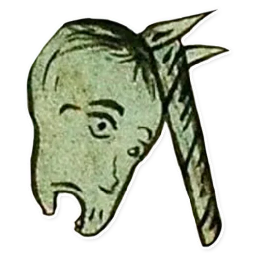 Sticker from the "suffering medieval faces" sticker pack