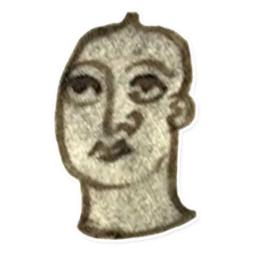 Sticker from the "suffering medieval faces" sticker pack