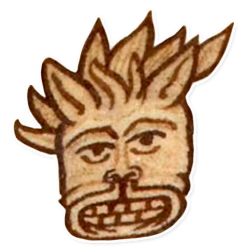 Sticker from the "suffering medieval faces" sticker pack