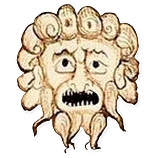 Sticker from the "suffering medieval faces" sticker pack