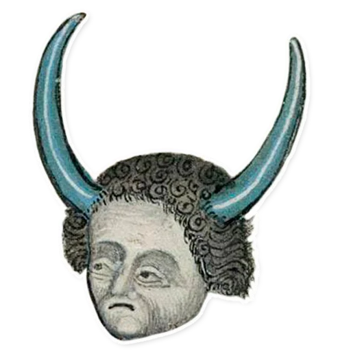 Sticker from the "suffering medieval faces" sticker pack