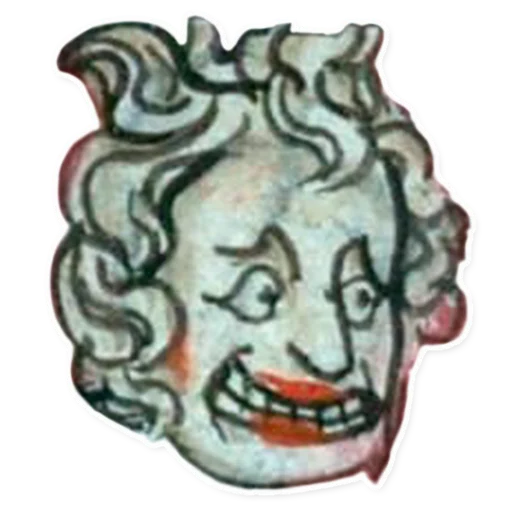 Sticker from the "suffering medieval faces" sticker pack