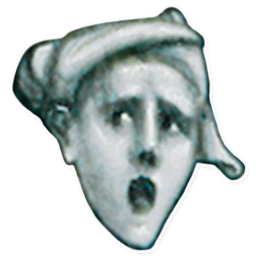 Sticker from the "suffering medieval faces" sticker pack