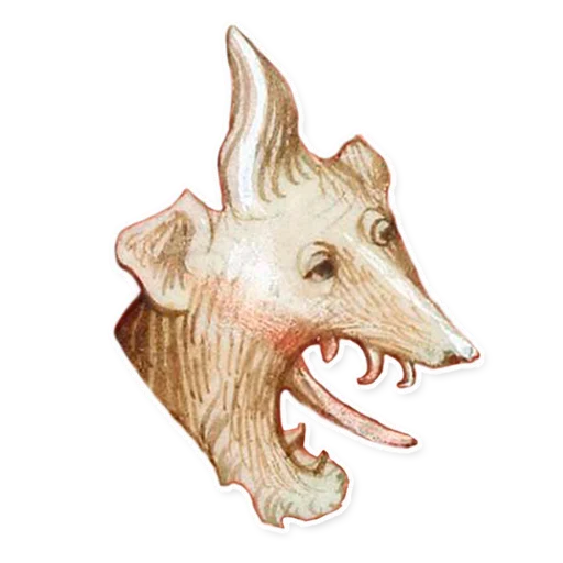 Sticker from the "suffering medieval faces" sticker pack