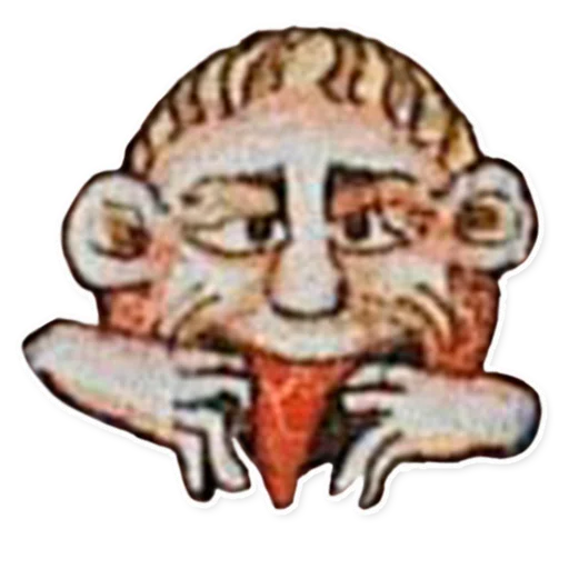 Sticker from the "suffering medieval faces" sticker pack